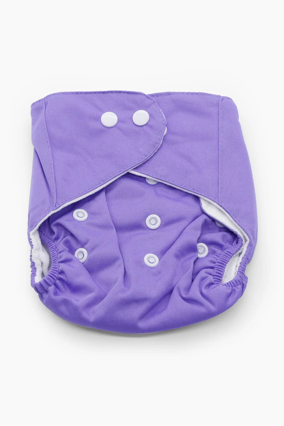 Reusable Baby Diaper with Button Closure - Pack of 1 (Purple) 008678PUR