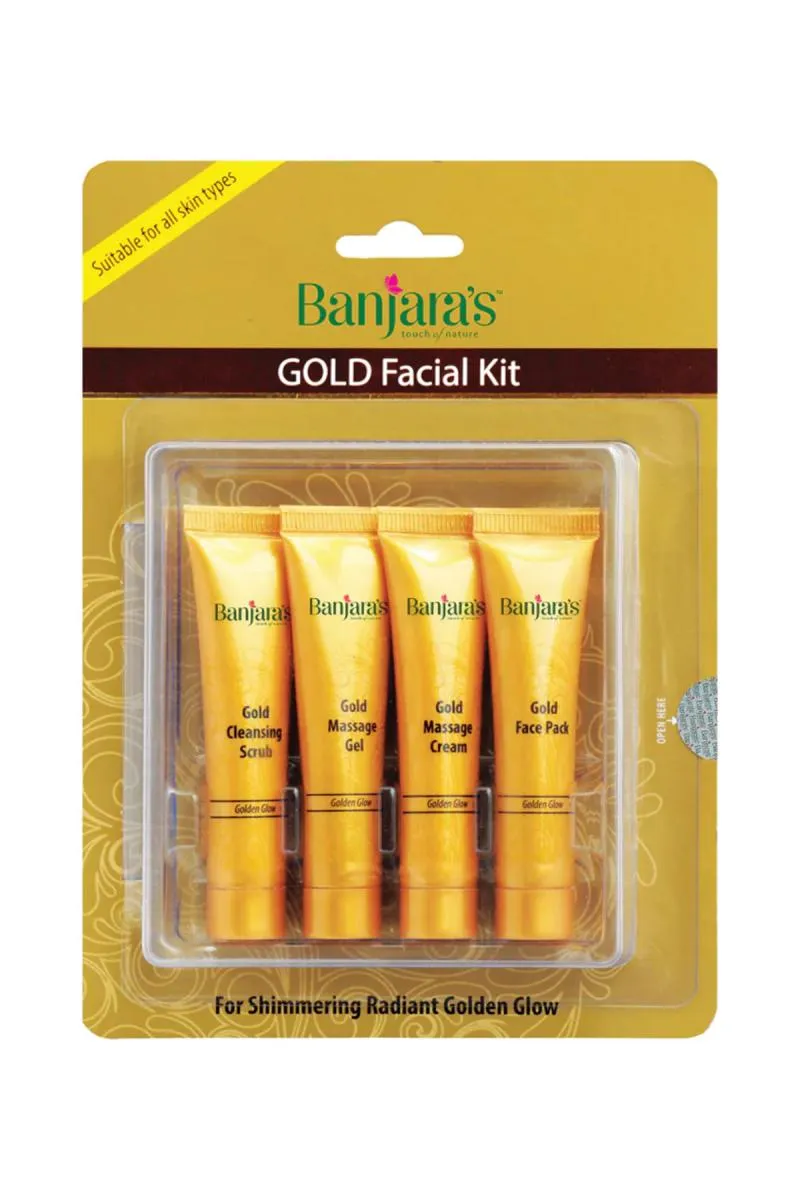 Banjaras Gold Facial Kit (Blister Pack) - 60g (15*4)
