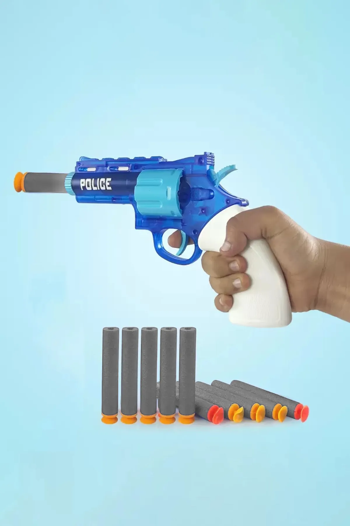 Little Soldier Police Gun For Kids (Blue) - Pack of 1