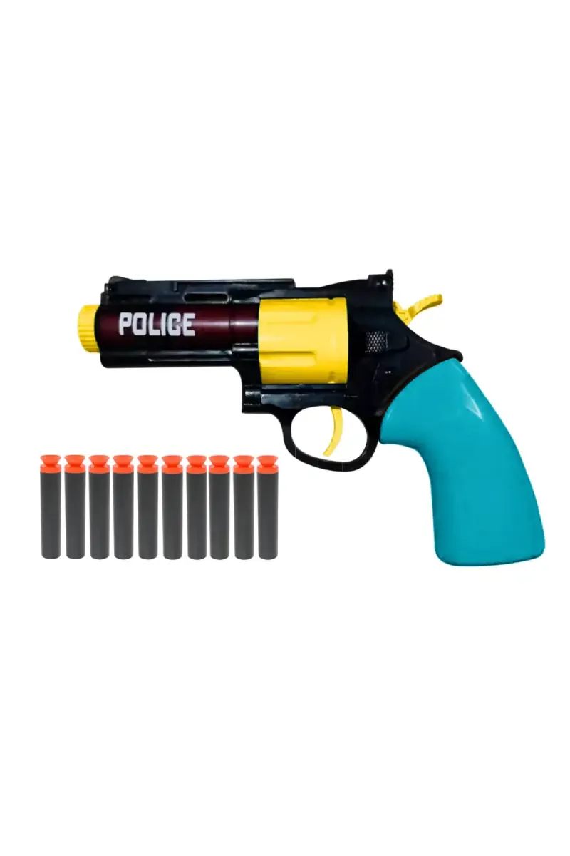 Little Soldier Police Gun For Kids (Teal) - Pack of 1