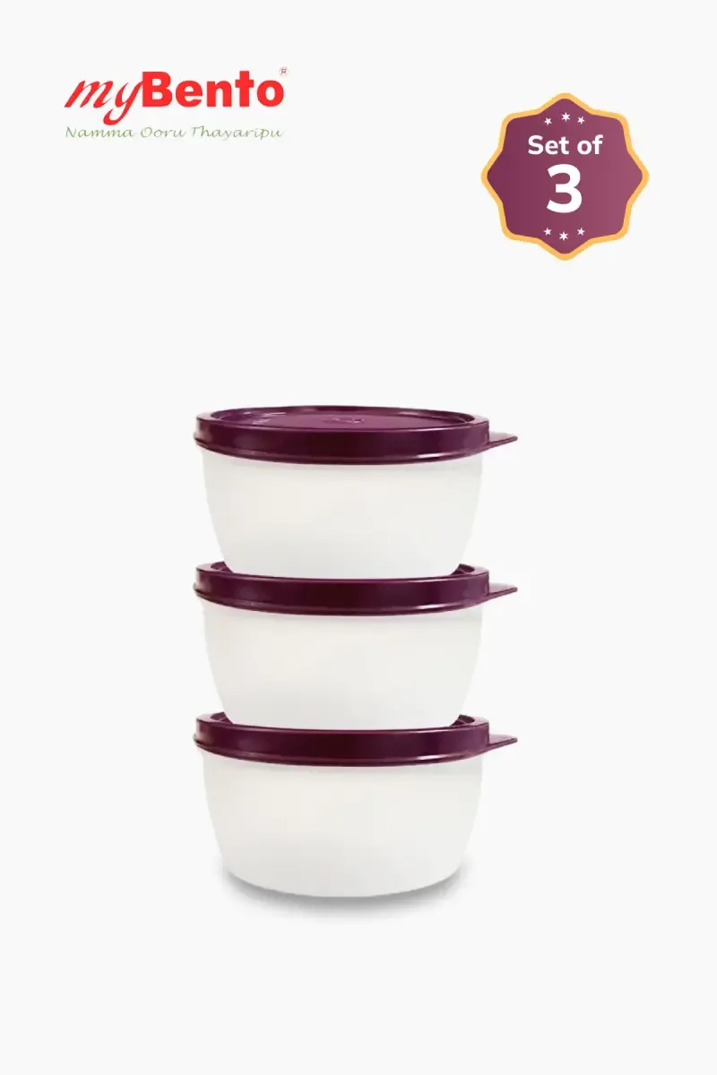 MyBento Plastic Hecto Store Storage Container Set - 1000ml (Each)