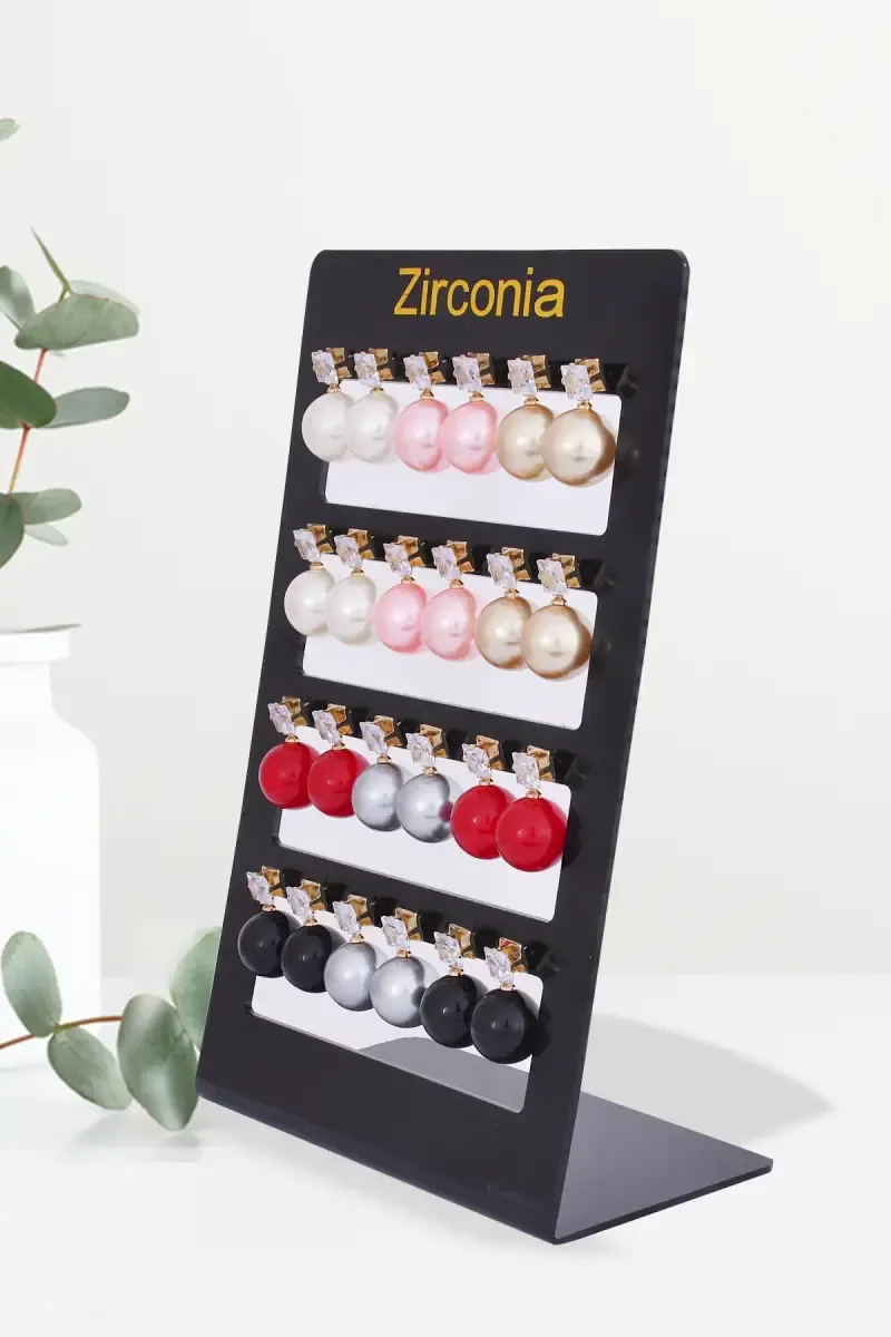 Stylish 12 Pairs of Pearl Drop Earrings for Girls & Women