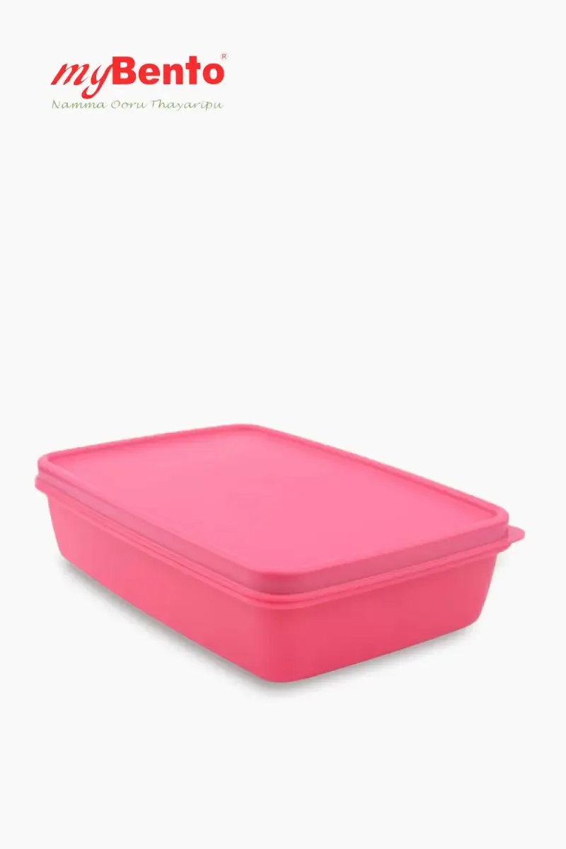 MyBento Plastic Rectang Lunch Box - 820ml 009103PIN1
