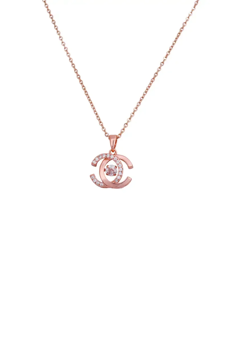 Rose Gold Opposites Attract Pendant Chain for Women
