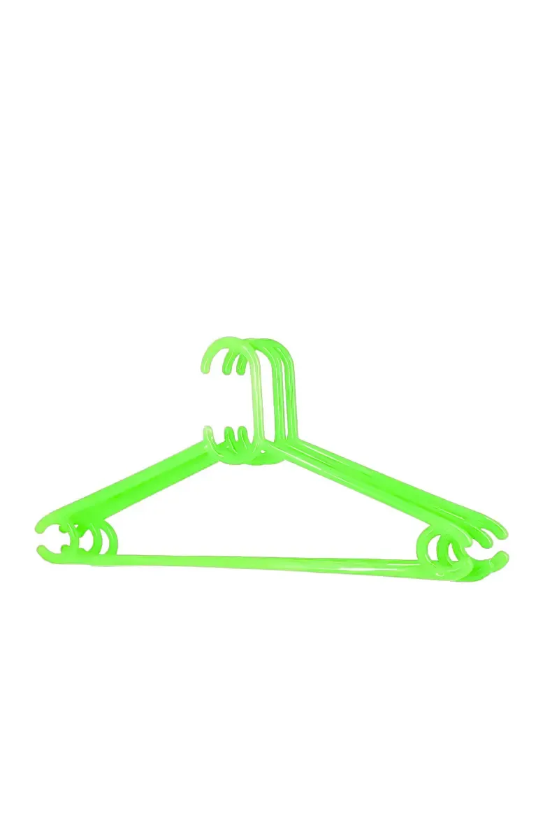 Plastic Cloth Hanger Set - 3 Pcs