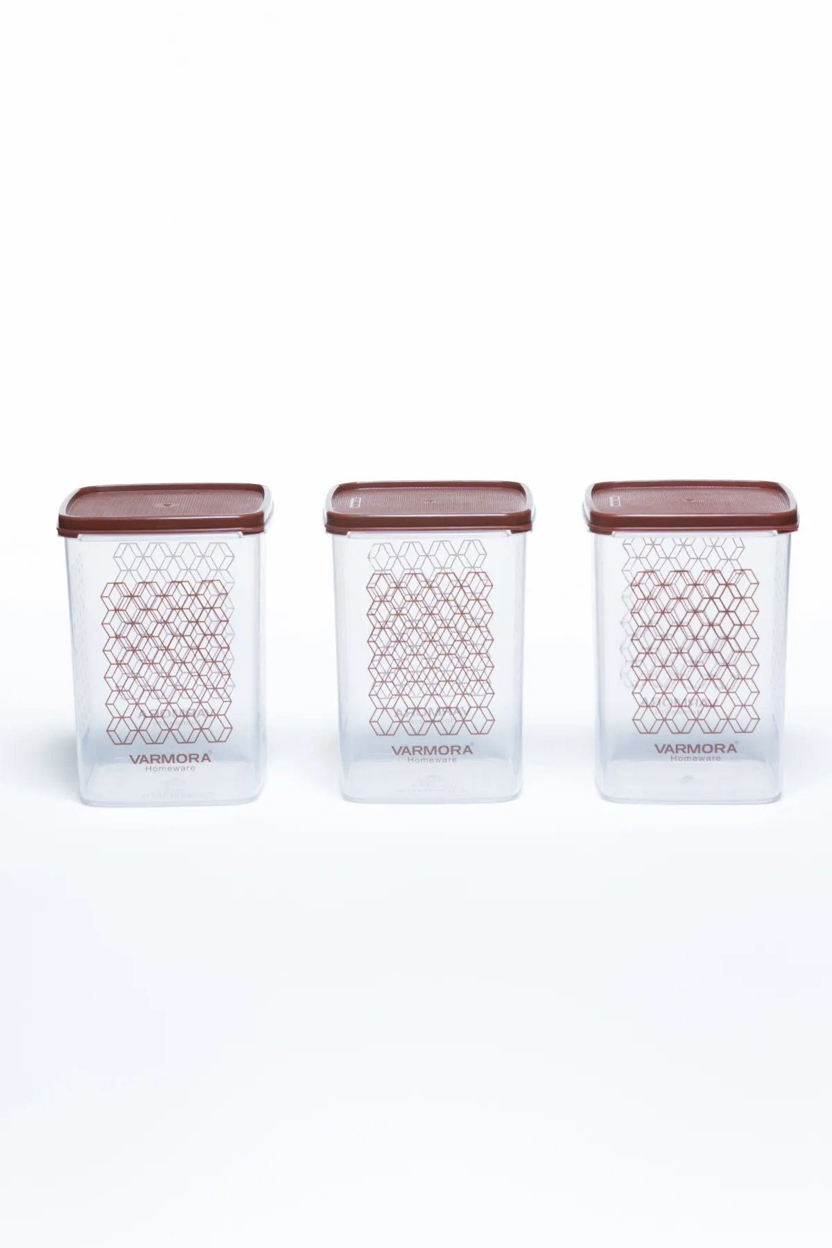 Varmora Plastic Printed Store Well container Set - 850ml (Each)