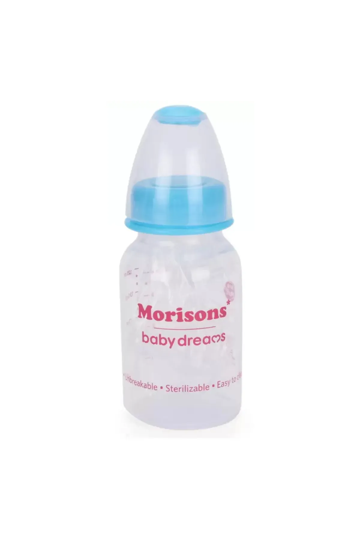 Morisons Feeding Bottle (Blue) - 125 ml