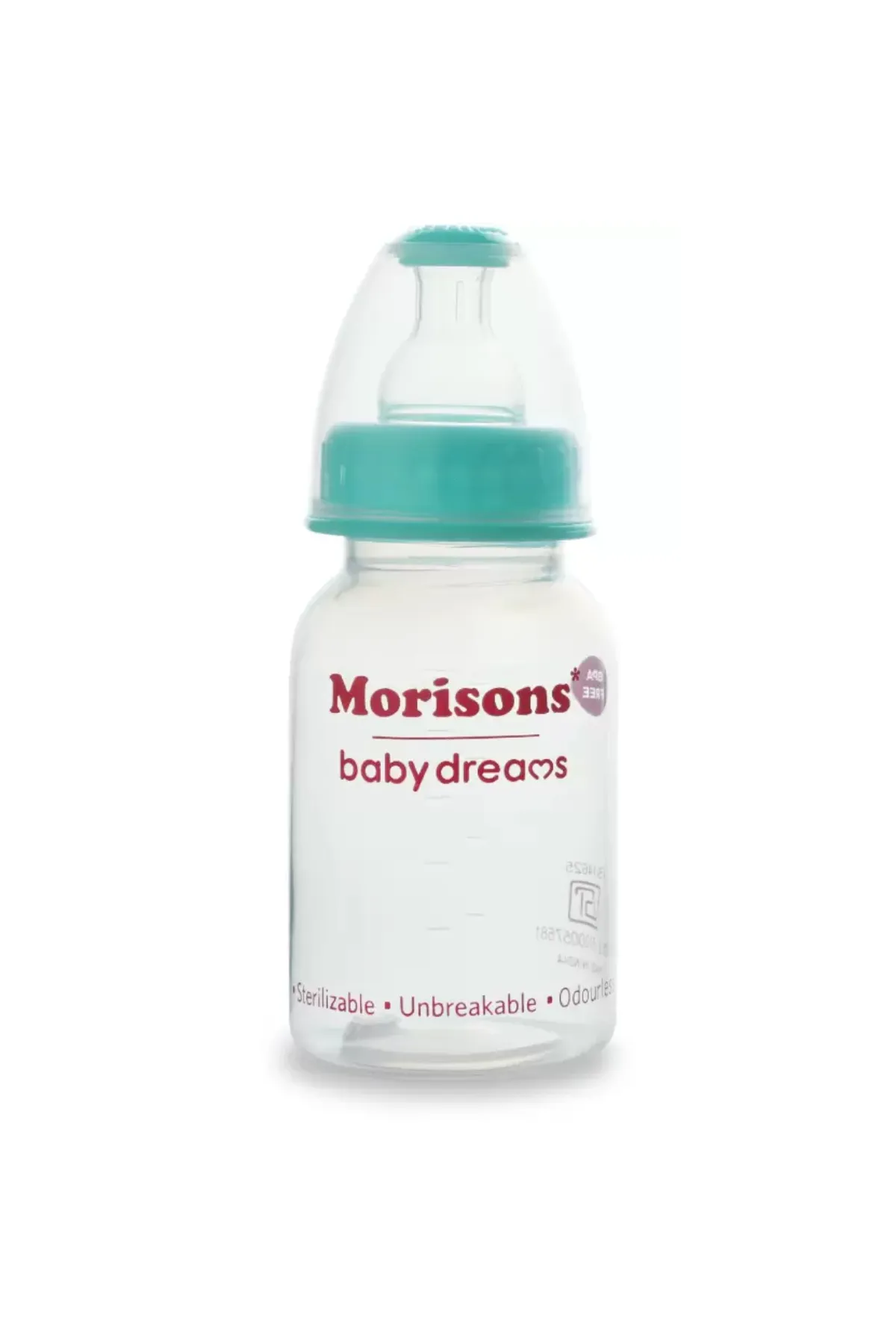 Morisons Feeding Bottle (Green) - 125 ml