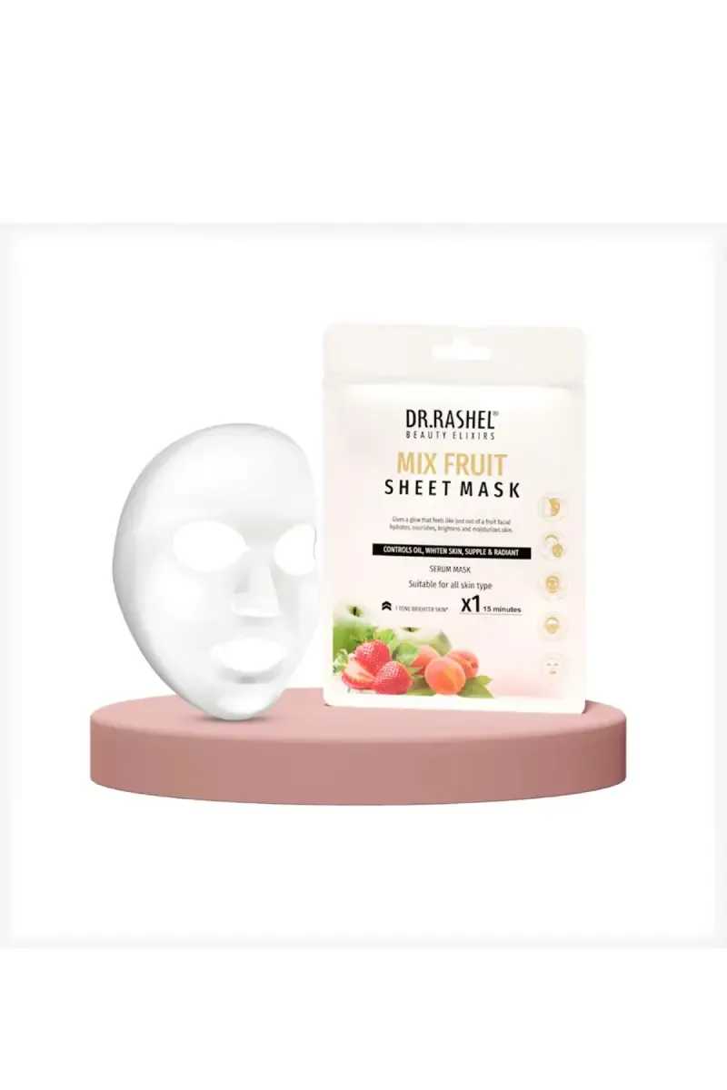 DR.RASHEL Mix Fruit Sheet Mask with Serum- 20g 009424MIXFRUMAS20G