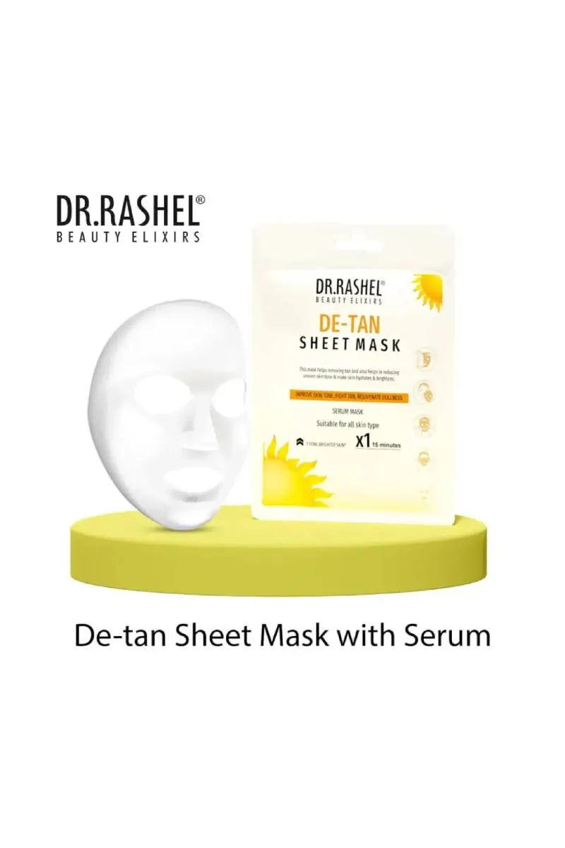 DR.RASHEL De-Tan Sheet Mask with Serum - 20g  009424MUL20G