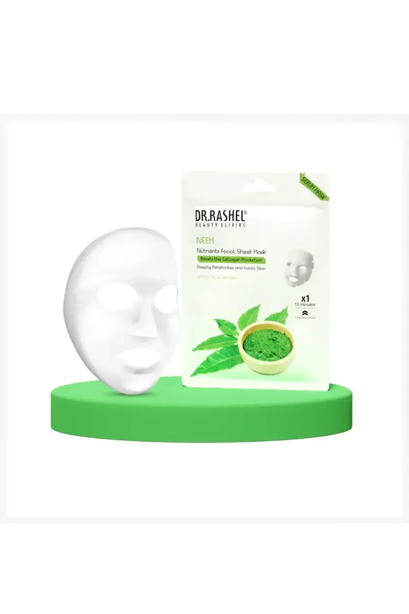 DR.RASHEL Neem Sheet Face Mask with Serum- 20g 009424NEEMAS20G