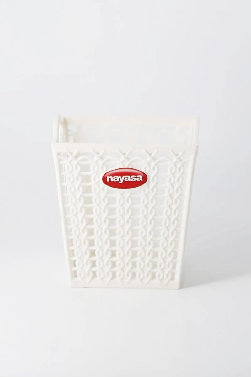 Nayasa Plastic Rope Cutlery Stand - 12 cm 009518OFFWHI1