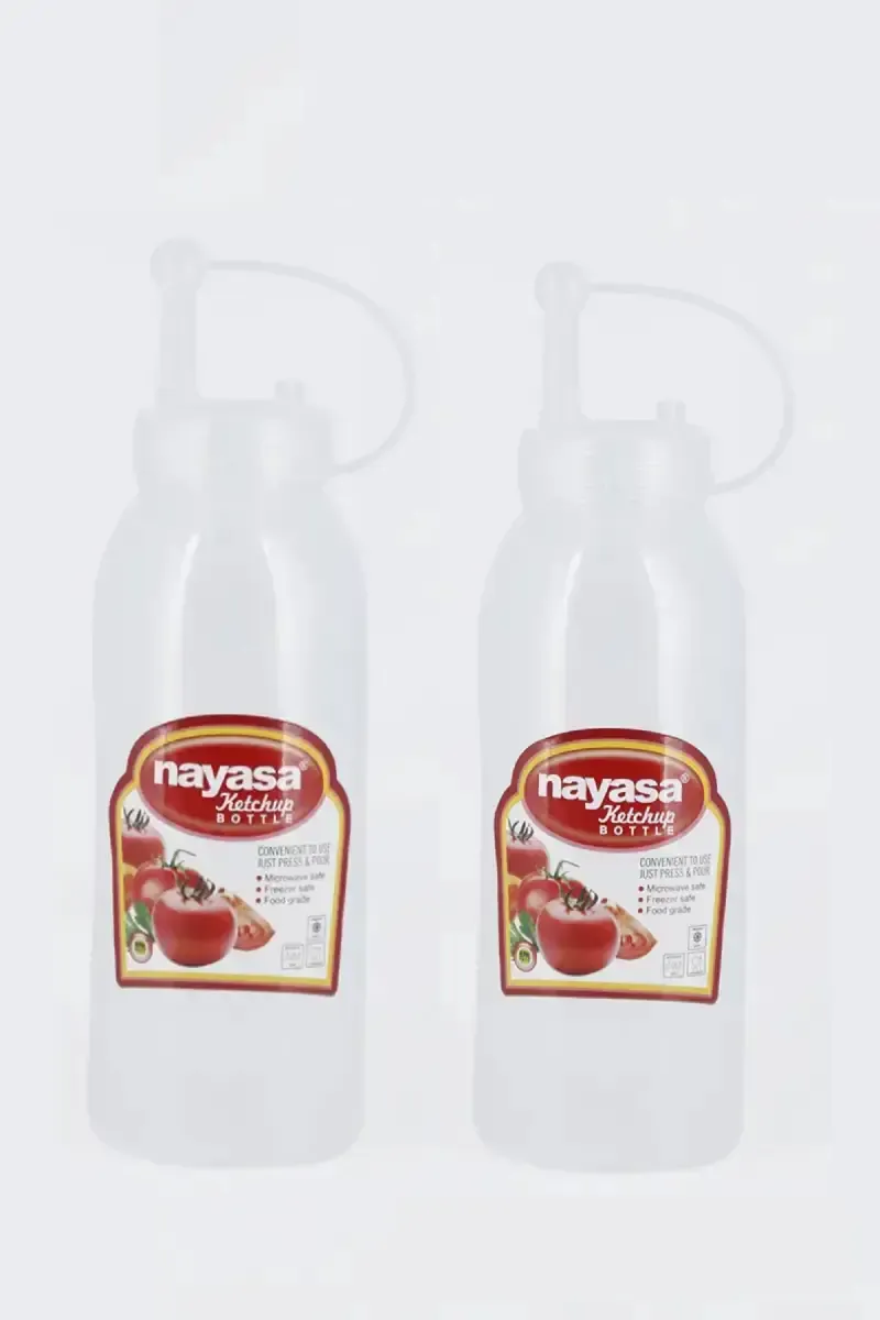 Nayasa Plastic Ketchup Bottle, 2pc - 570ml (Each)