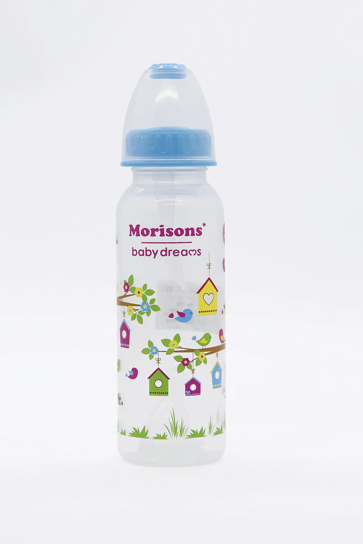Morisons Feeding Bottle with spoon (Blue) - 250ml
