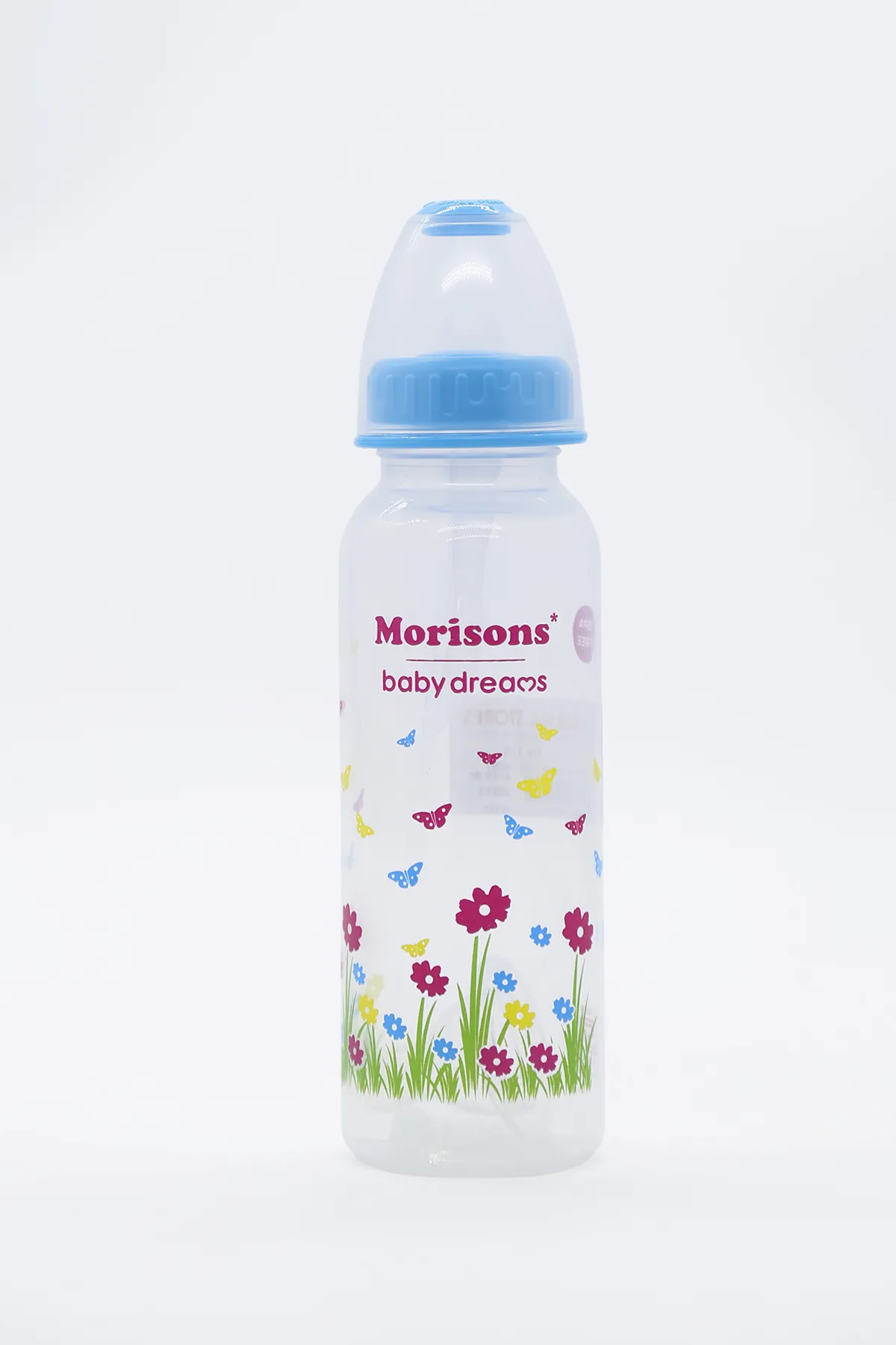 Morisons Baby Feeding bottle with Spoon (Blue)-250 ml