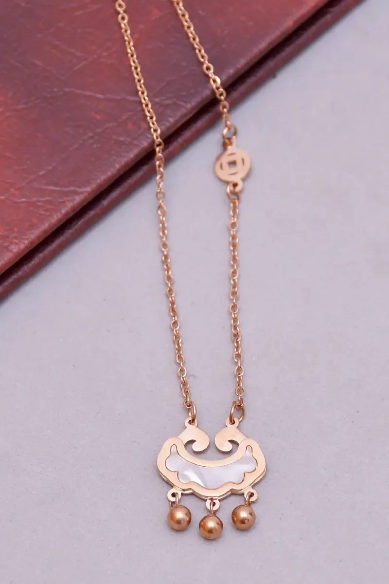 Rose Gold Plated Pendant Chain Chain for Women