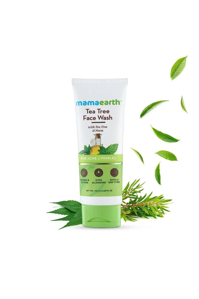 mamaearth Tea Tree Facewash For Acne & Pimples - 100ml