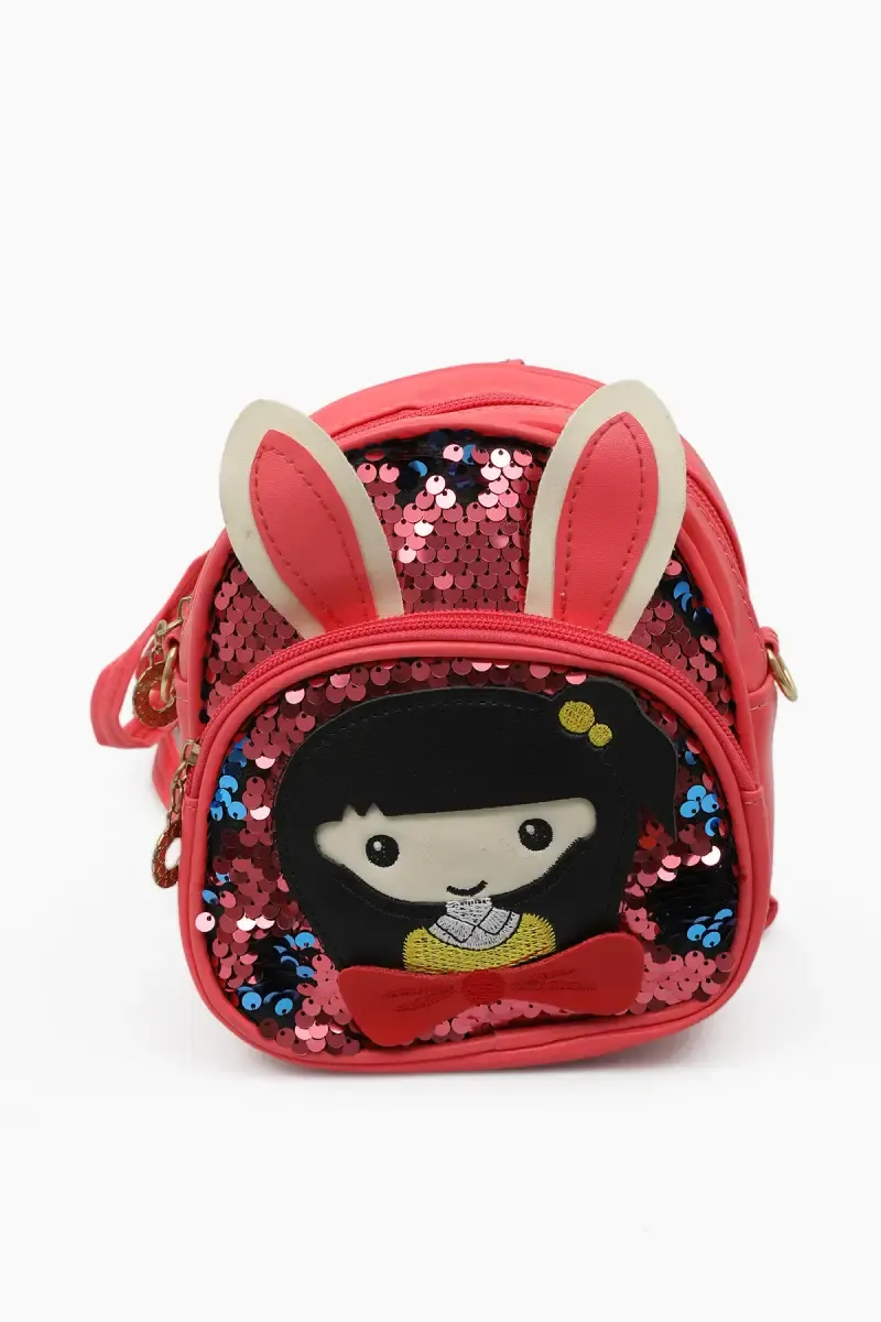 Glitter Sequins Backpack Cute Crossbody Shoulders Bag for Kids