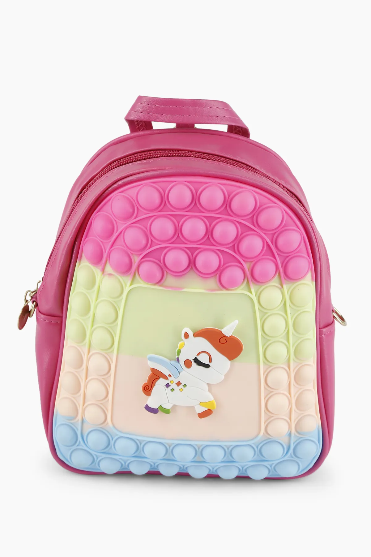 Silicone Pop it Unicorn Backpack for Kids 009773PIN