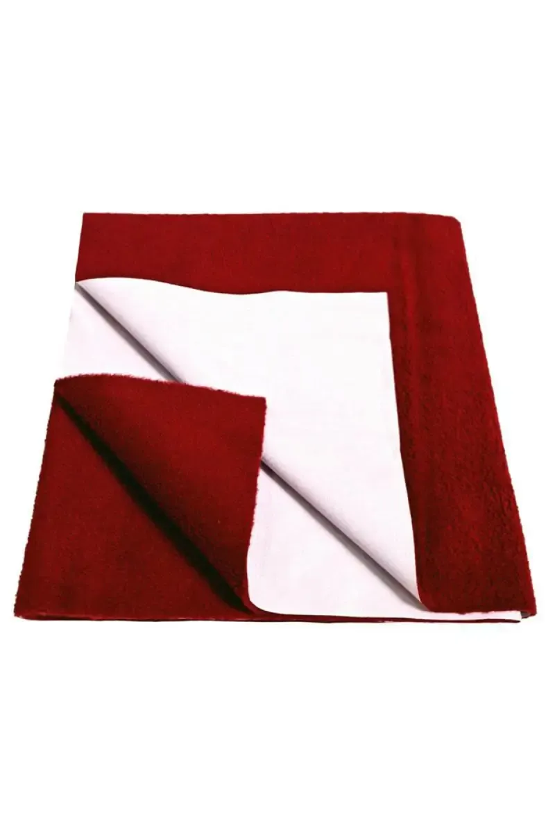 Brandonn Baby Cotton Solid Waterproof Sheet Pack of 1 (Maroon) 009808MAR2
