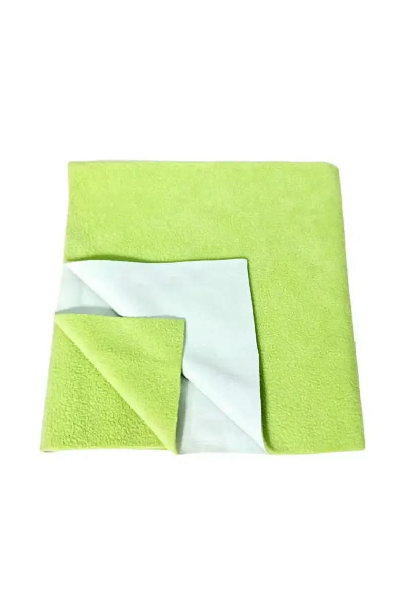 Brandonn Polycotton Baby Bed Protecting Mat - Pack of 1 Large (Green)