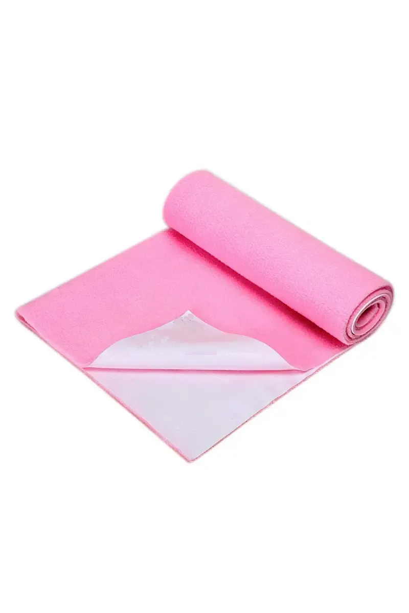 Polycotton Baby Bed Protecting Mat - Pack of 1 Small (Pink)