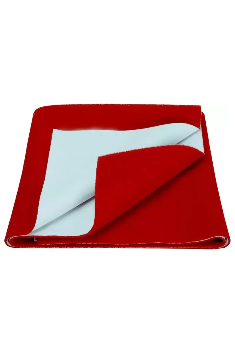 Polycotton Baby Bed Protecting Mat -Pack of 1 Medium (Maroon)