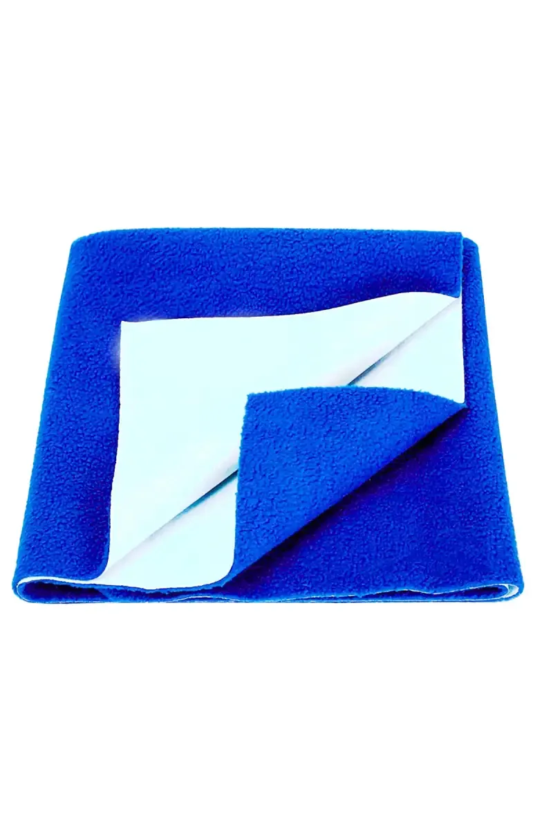 Baby Zone Polycotton Baby Bed Protecting Mat -Pack of 1 Medium (Royal Blue) 009858ROYBLU2