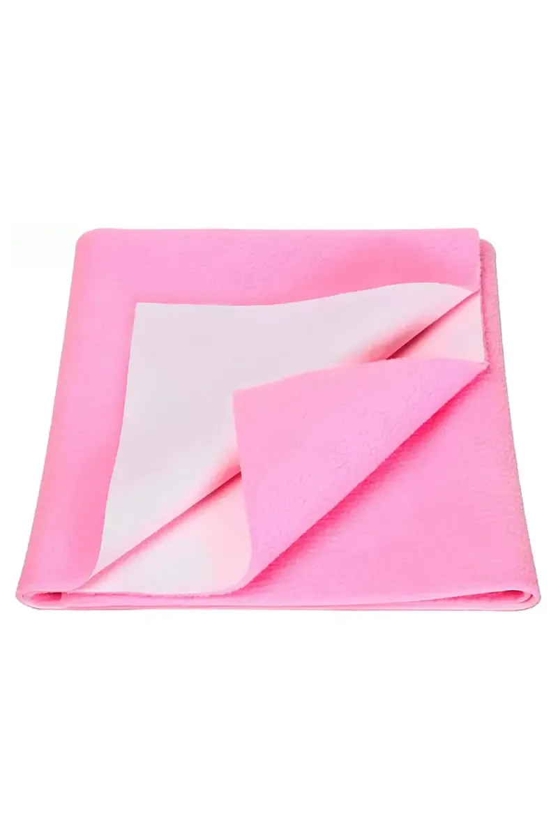 Baby Zone Polycotton Baby Bed Protecting Mat - Pack of 1 Large (Pink)  009859PIN2