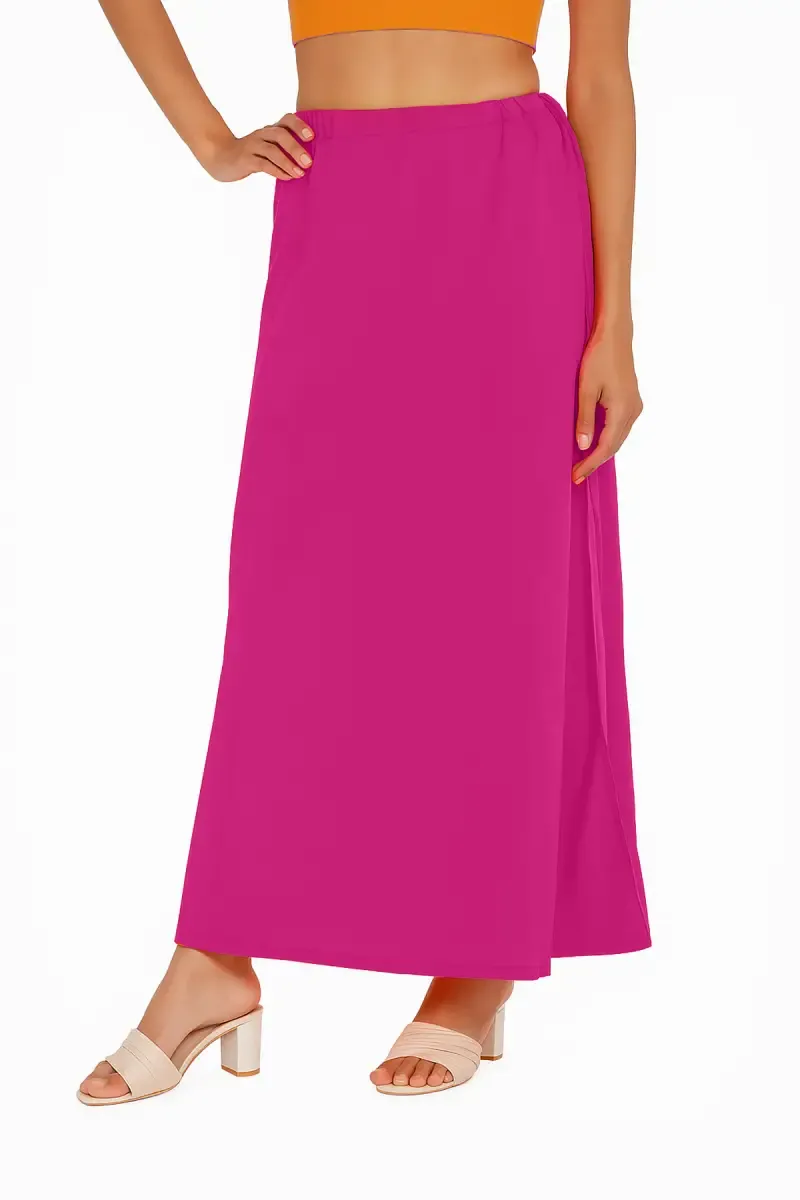 Cotton Solid Inskirt for Women 009977PIN95C