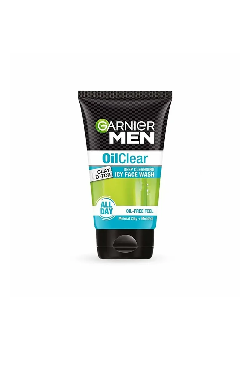 Garnier  Men Oilclear Clay D-Tox Deep Cleansing Icy Face Wash -50g