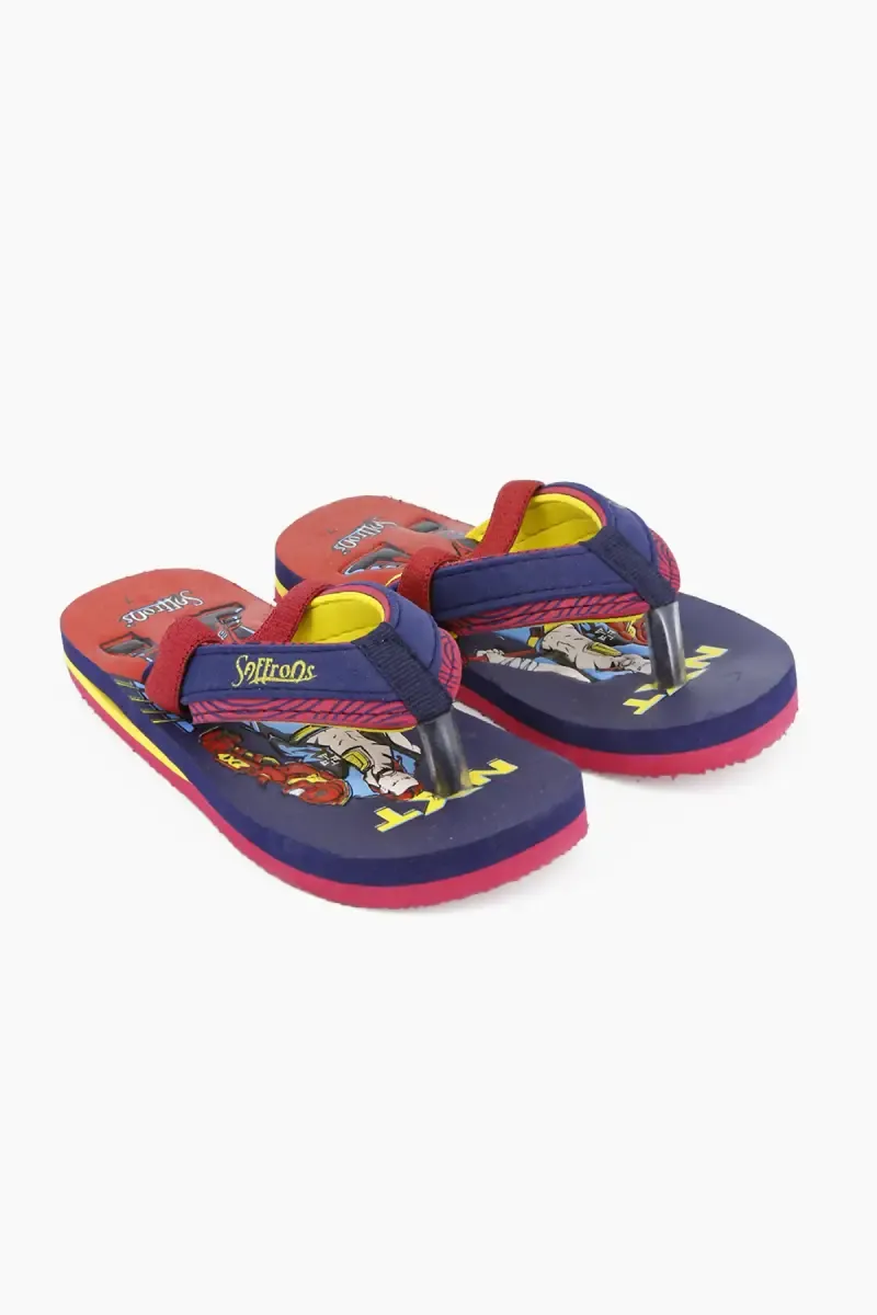 Comfortable Cartoon Printed Flip Flops for Kids