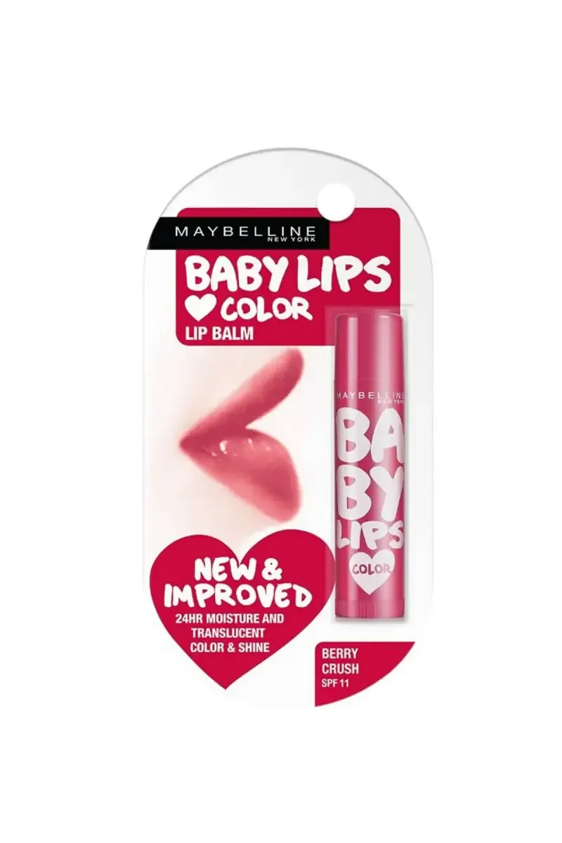 Maybelline Baby Lips Pink  Color Lip Balm with SPF 11 (Berry Crush)