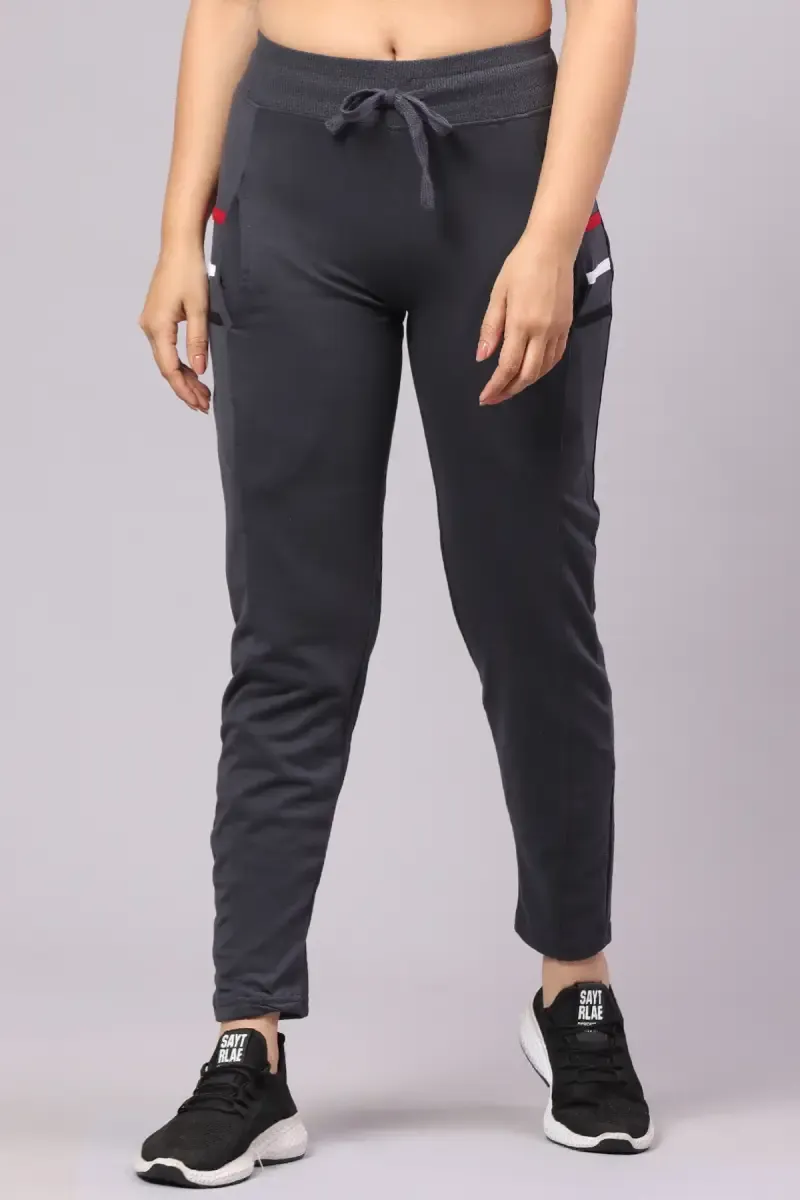 Cotton Blend Track Pant for Women