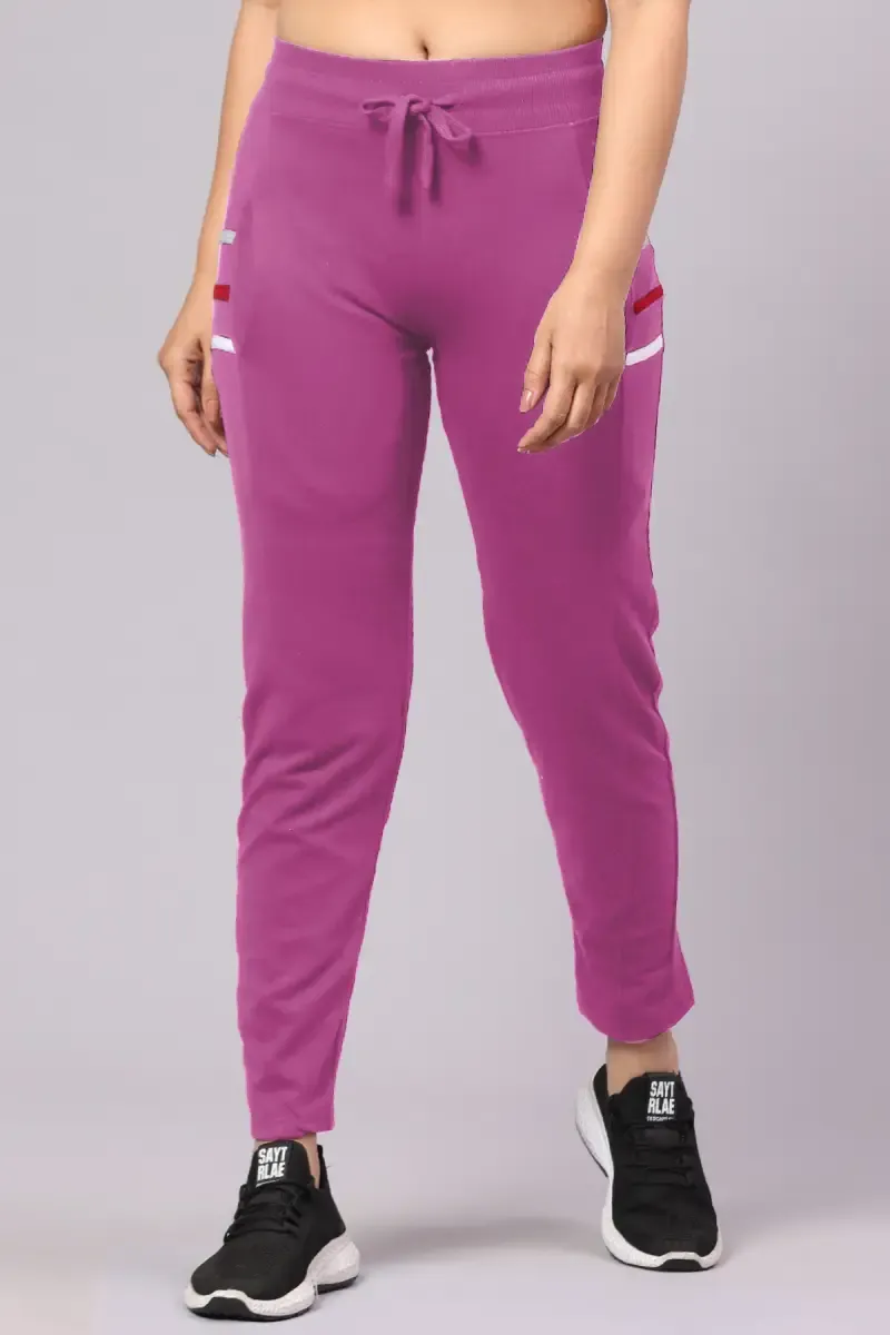 Cotton Blend Track Pant for Women 010174XLMAU