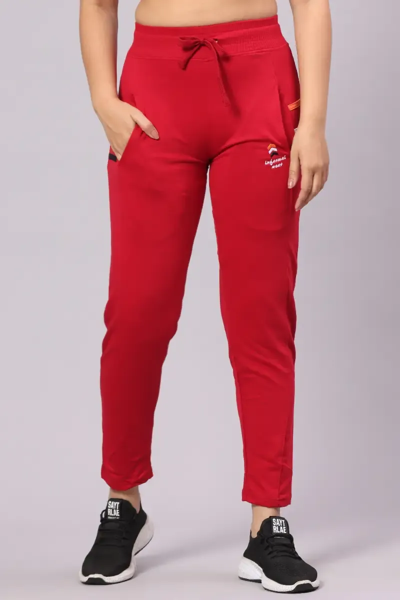 Cotton Blend Track Pant for Women