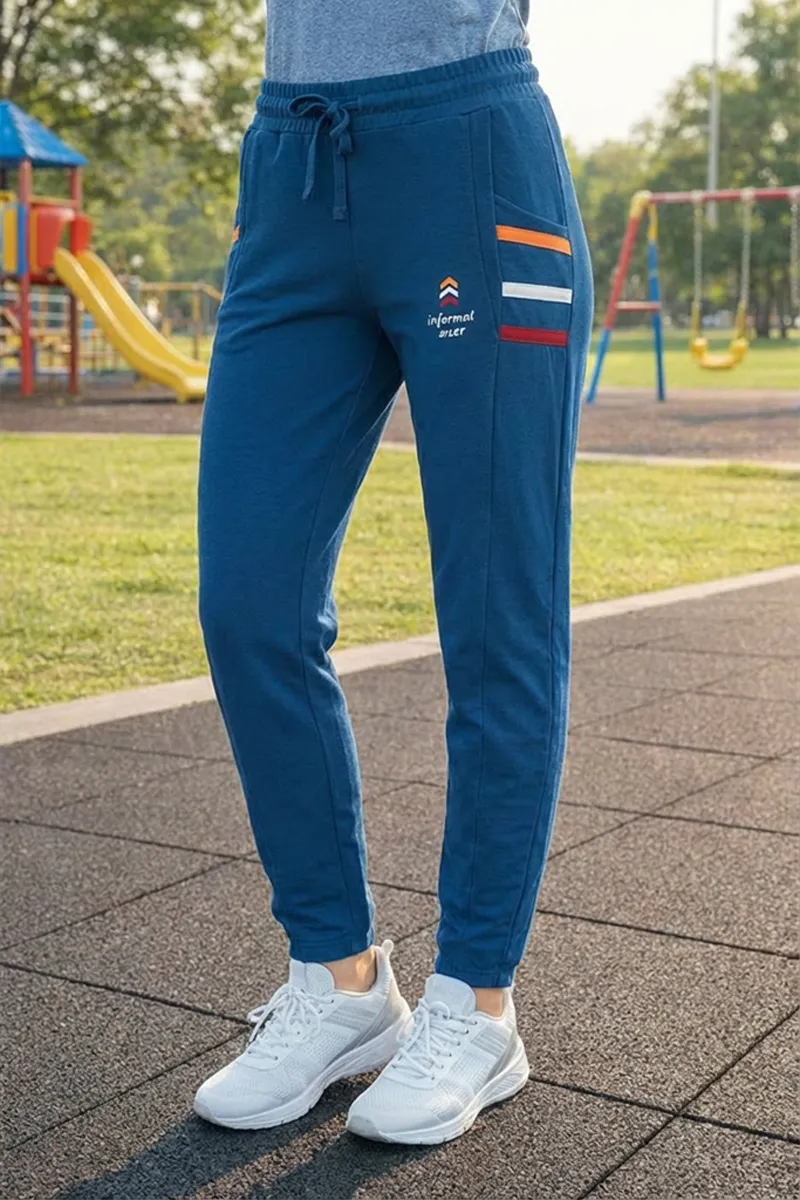 Cotton Blend Track Pant for Women