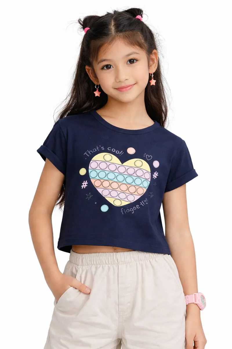 Cotton Printed T-Shirt for Girl (3-16 Yrs)