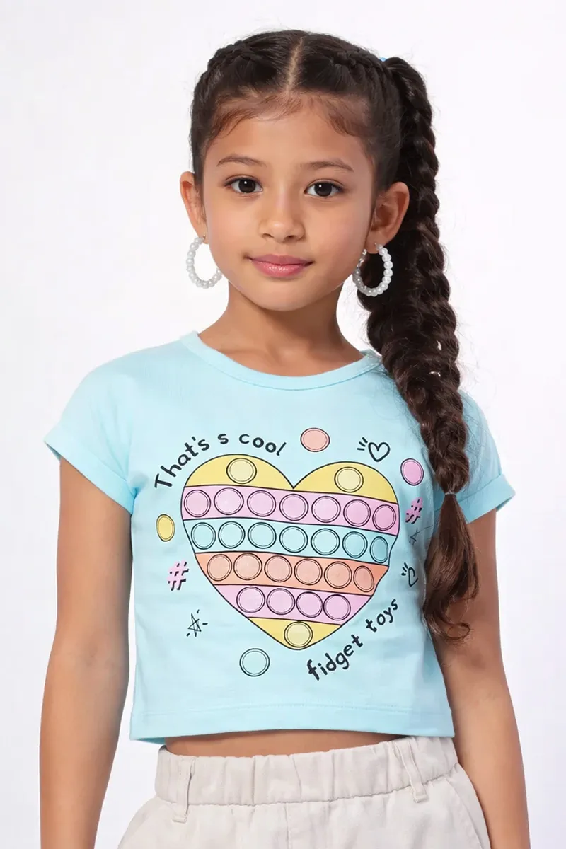 Cotton Printed T-Shirt for Girl (3-16 Yrs)