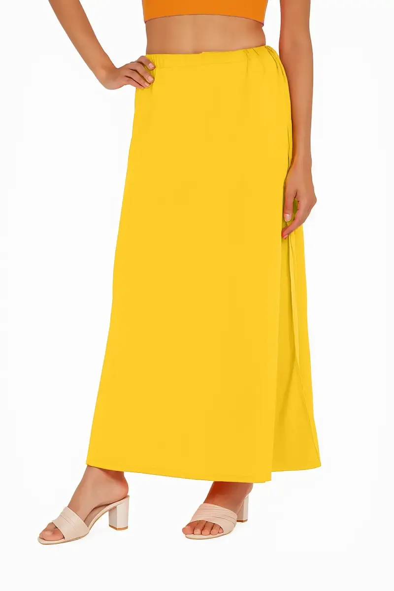 Cotton Solid Inskirt for Women 010245MUS95C