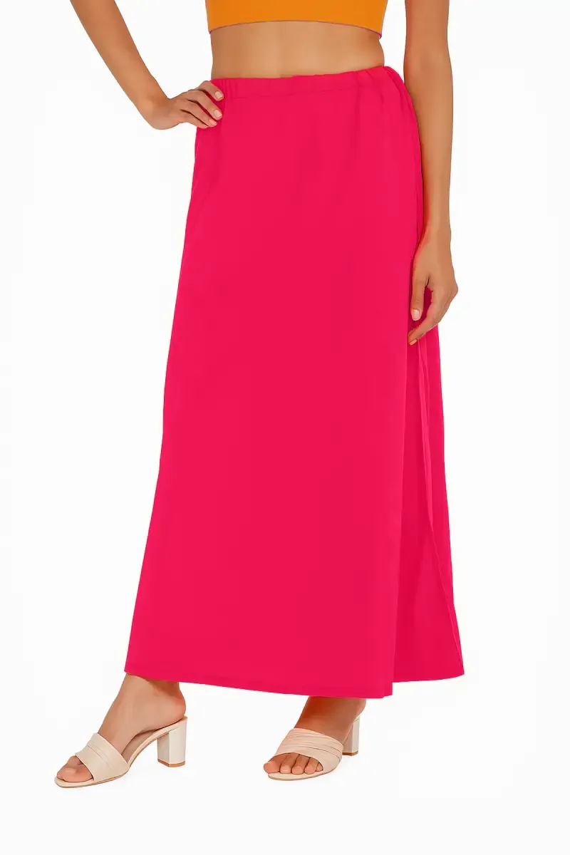 Cotton Solid Inskirt for Women 010245PIN95C