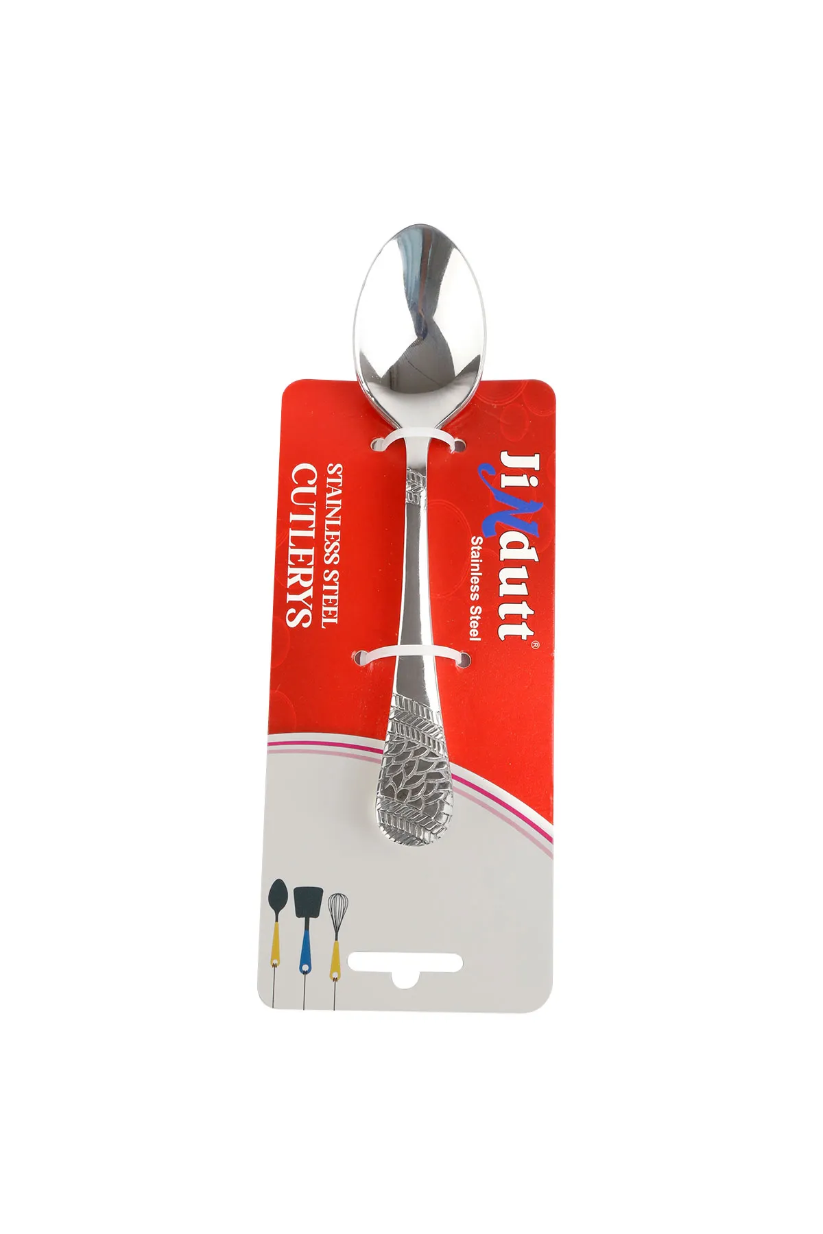 Jindutt Stainless Steel Baby Spoon, 6 Pcs - 16 cm