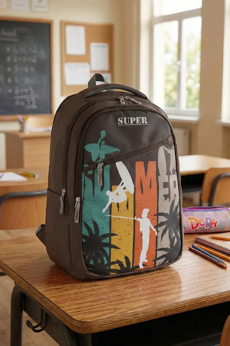 Printed School Bag for Unisex