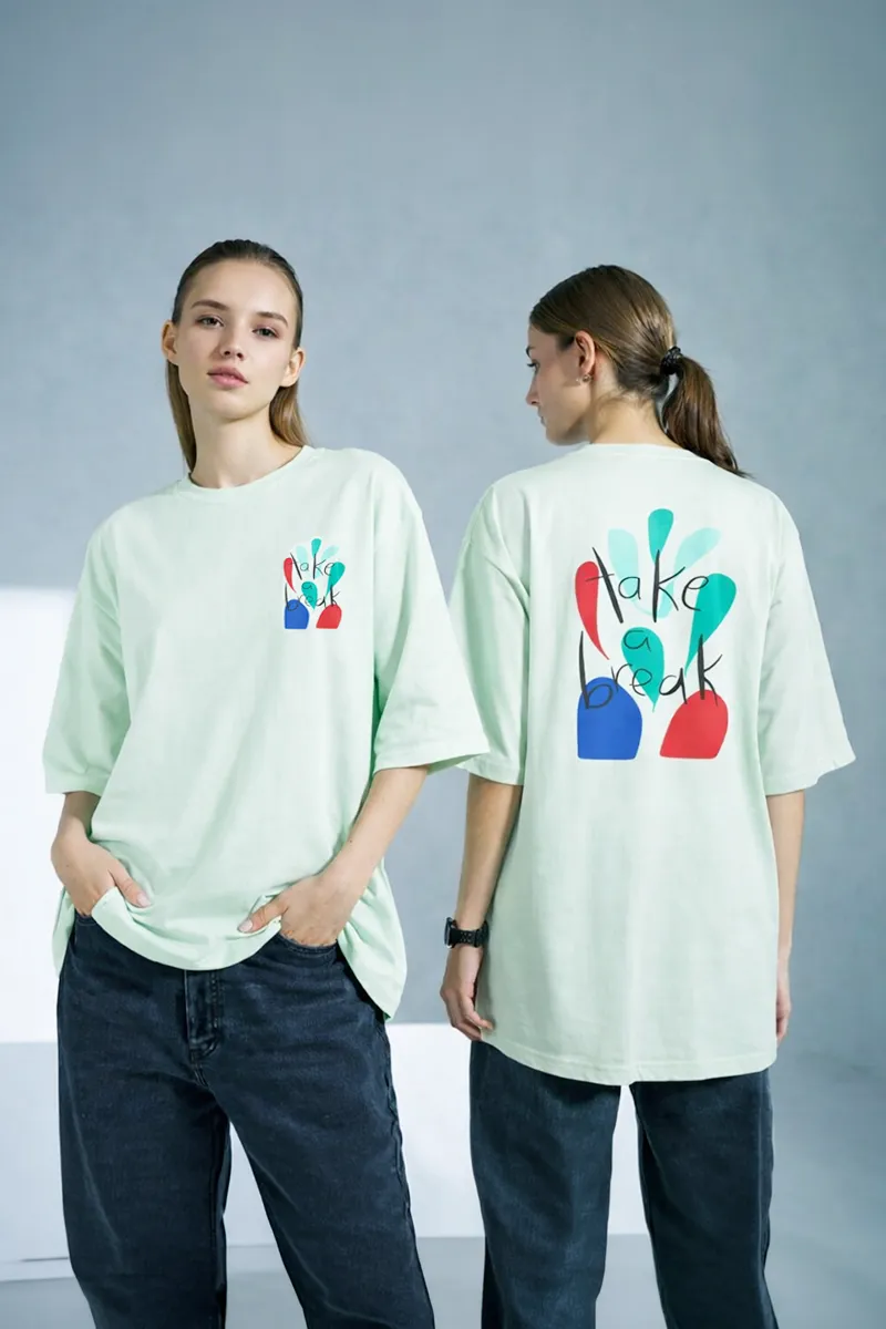 Cotton Typographic Printed T-Shirt for Women 010385XXLLIGGRE