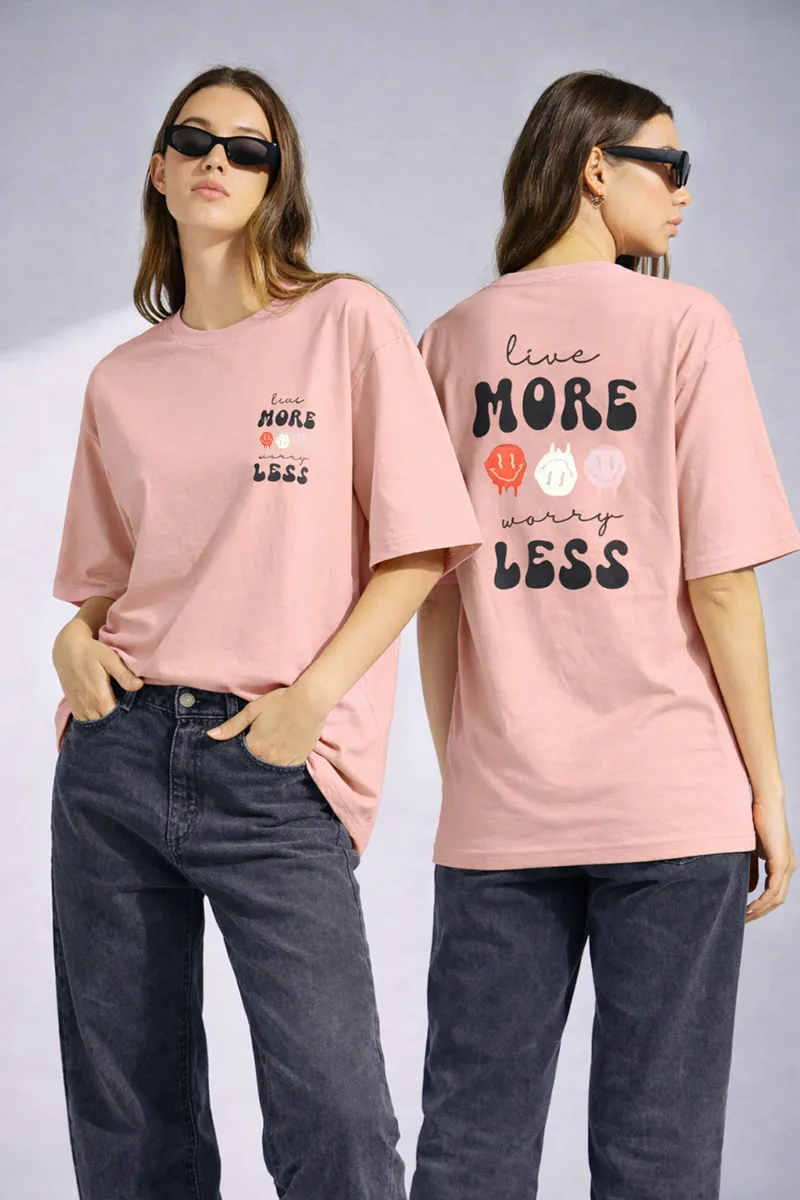 Cotton Typographic Printed T-Shirt for Women 010386XXLPEA