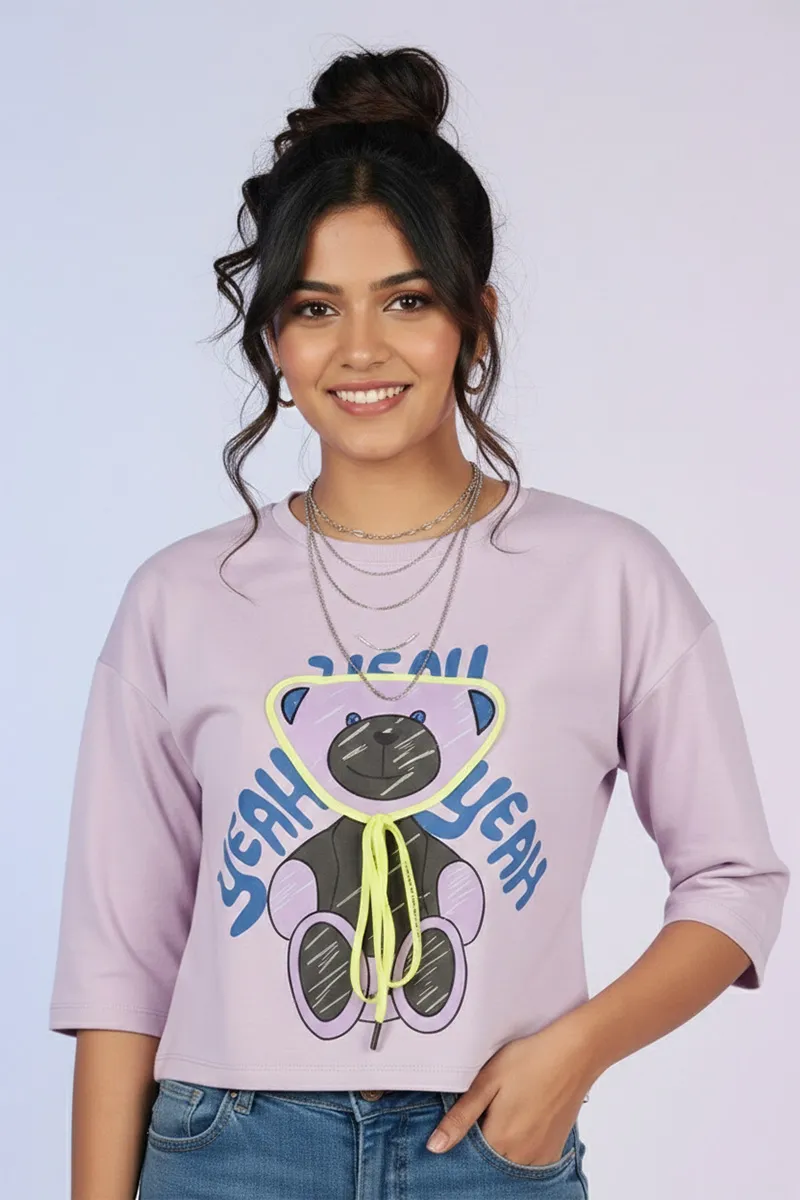 Cotton Graphic Printed T-Shirt for Women 010396XLMAU