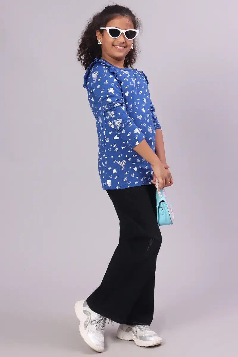 Cotton Conversational Printed T-Shirt for Girl (2-16 Yrs)