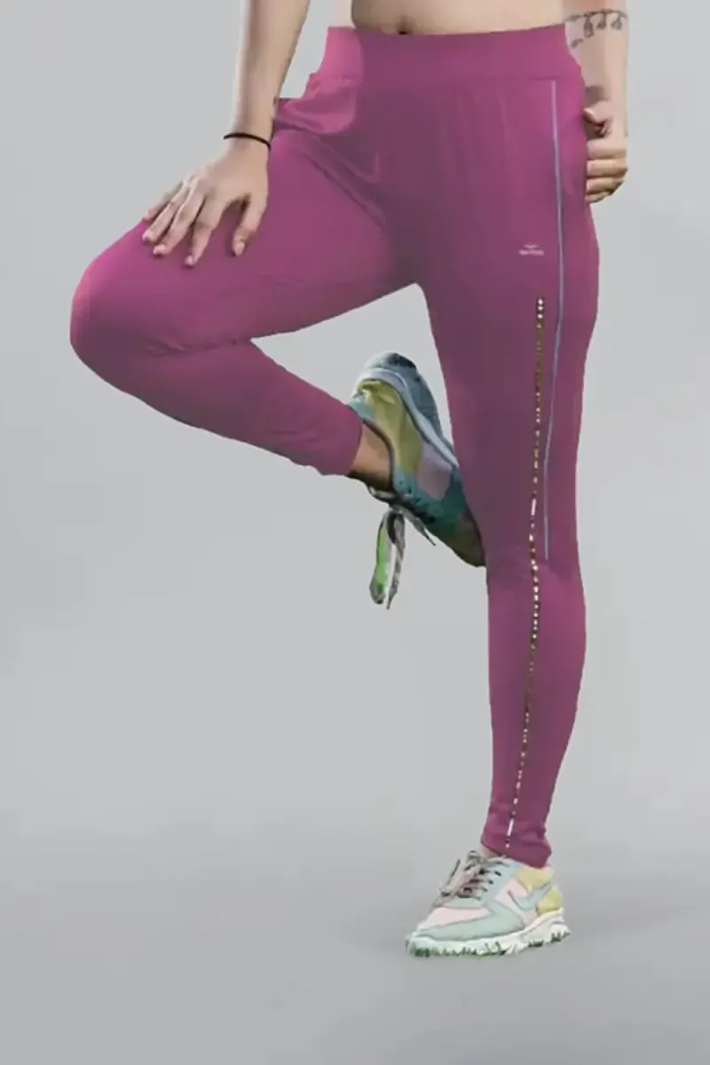 Derkley Cotton Regular Fit Track Pant for Women