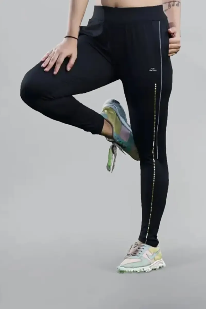 Derkley Cotton Regular Fit Track Pant for Women 010592XXLBLA