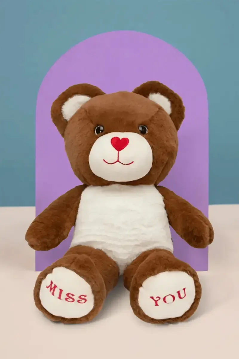 Super Soft Fabric Fluffy Bear Soft Toy (Design may vary)